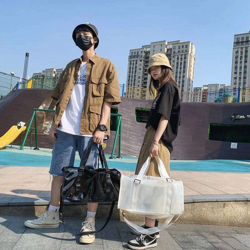 Designer Bags Waterproof Transparent PVC Duffle Casual Journey Shoulder Bag For Women Men Large Capacity Tote Leisure Travel Handbags Hot Selling