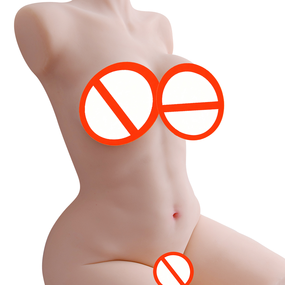 64lb 3 in 1 Torso Male Masturbator - Realistic Boobs, Vagina & Anal, Built-in Spine, Adult Sex Toy for Men