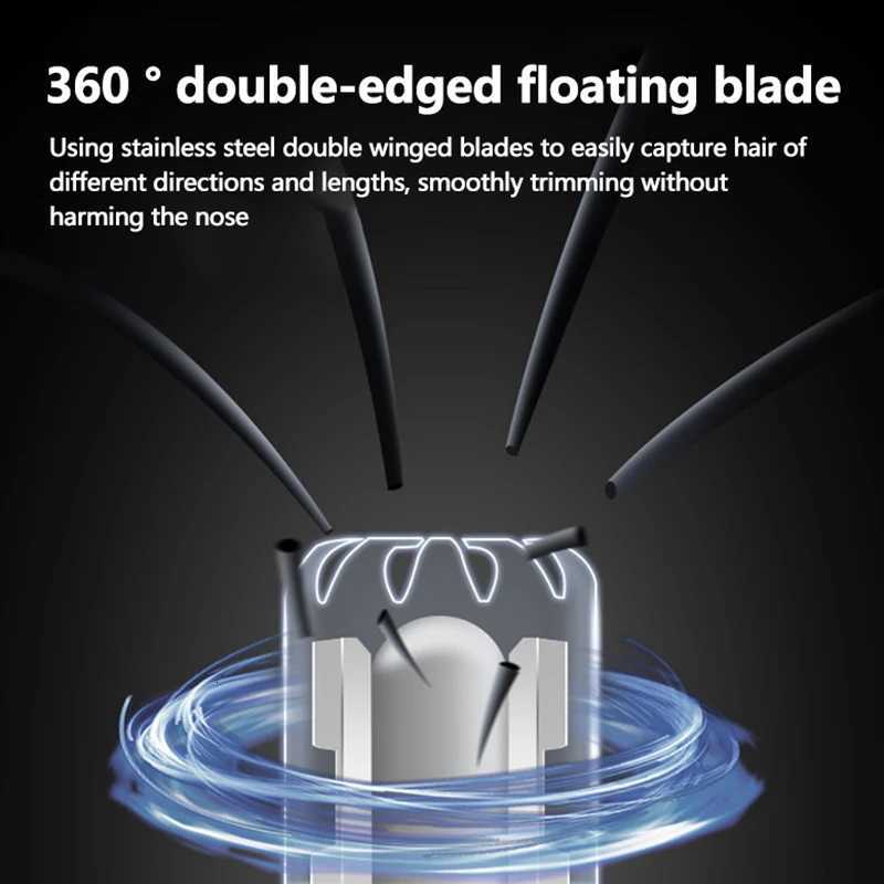 Electric Nose Hair Trimming Shaver USB Rechargeable Electric Nose Hair Shaving Eyebrow Removal Multifunctional Tool For Men M251030