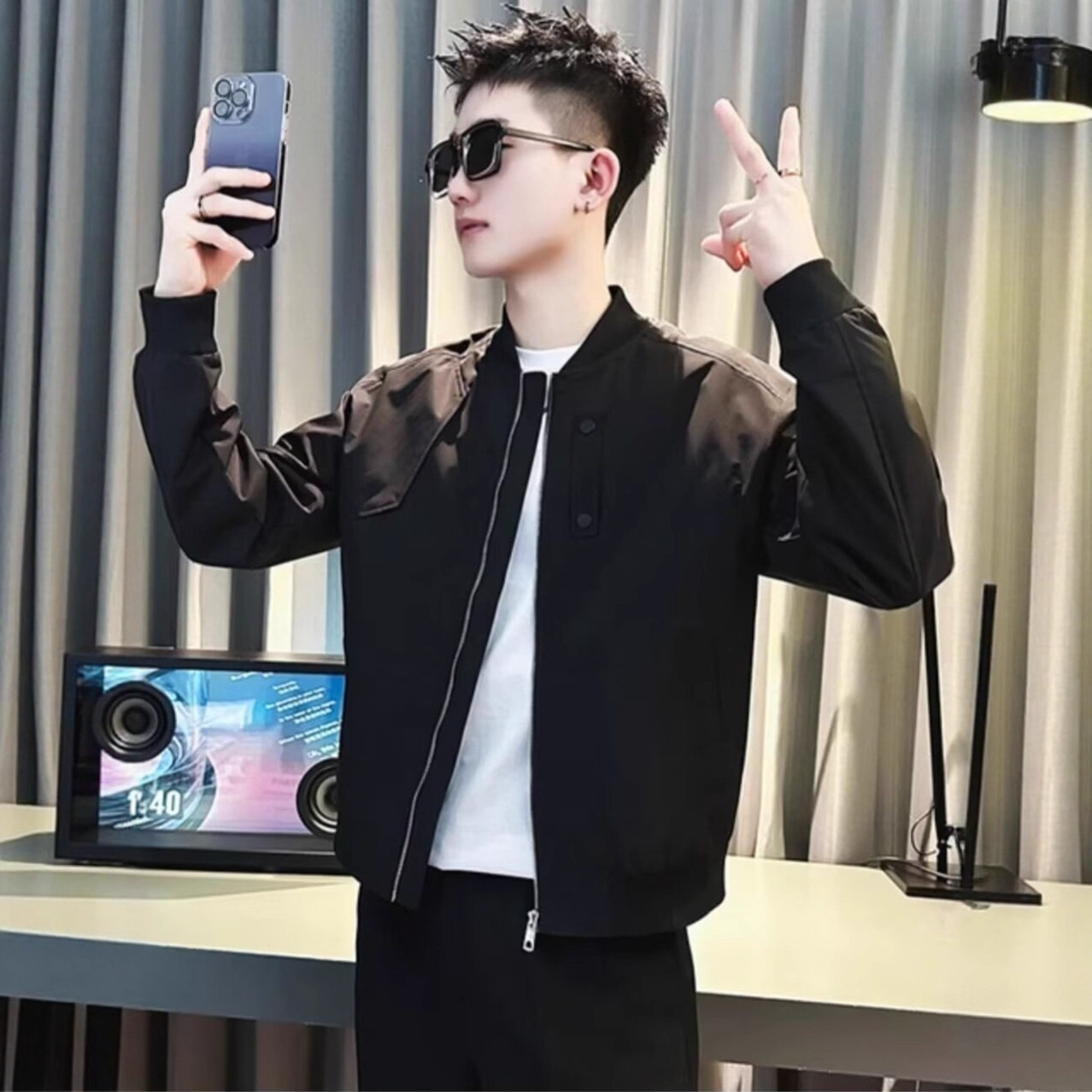 Men's Workwear Jacket Spring Autumn Loose Solid Color Baseball Designer Jacket Jacket American Style High-end Casual Coat Trendy