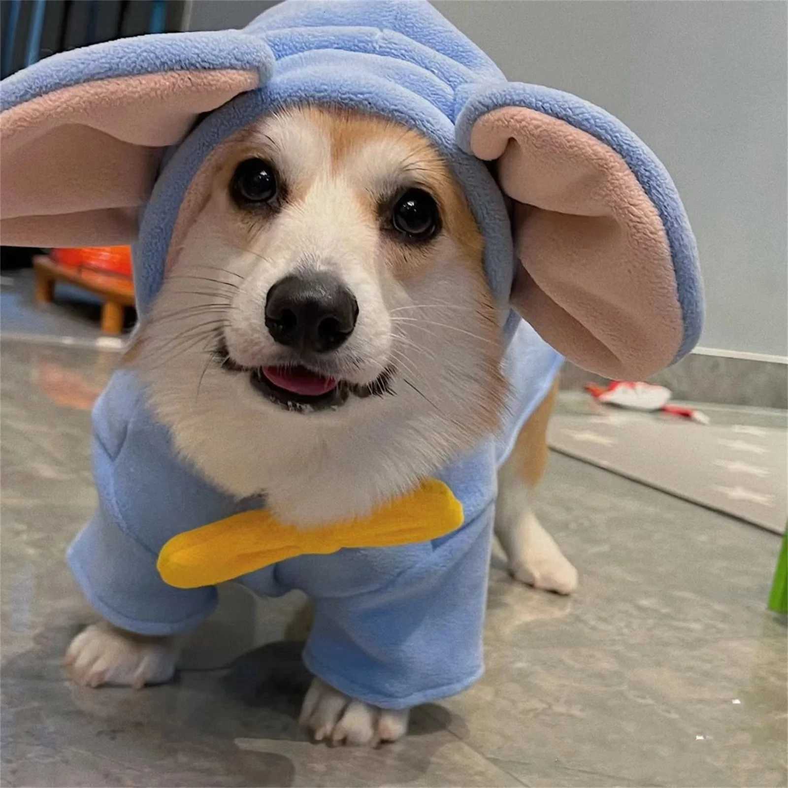 Elephant Halloween Costume Pet Cosplay Elephant Dog Clothes Cat Hoodie Coat Dogs Warm Apparel and Pet Winter Clothes C251030