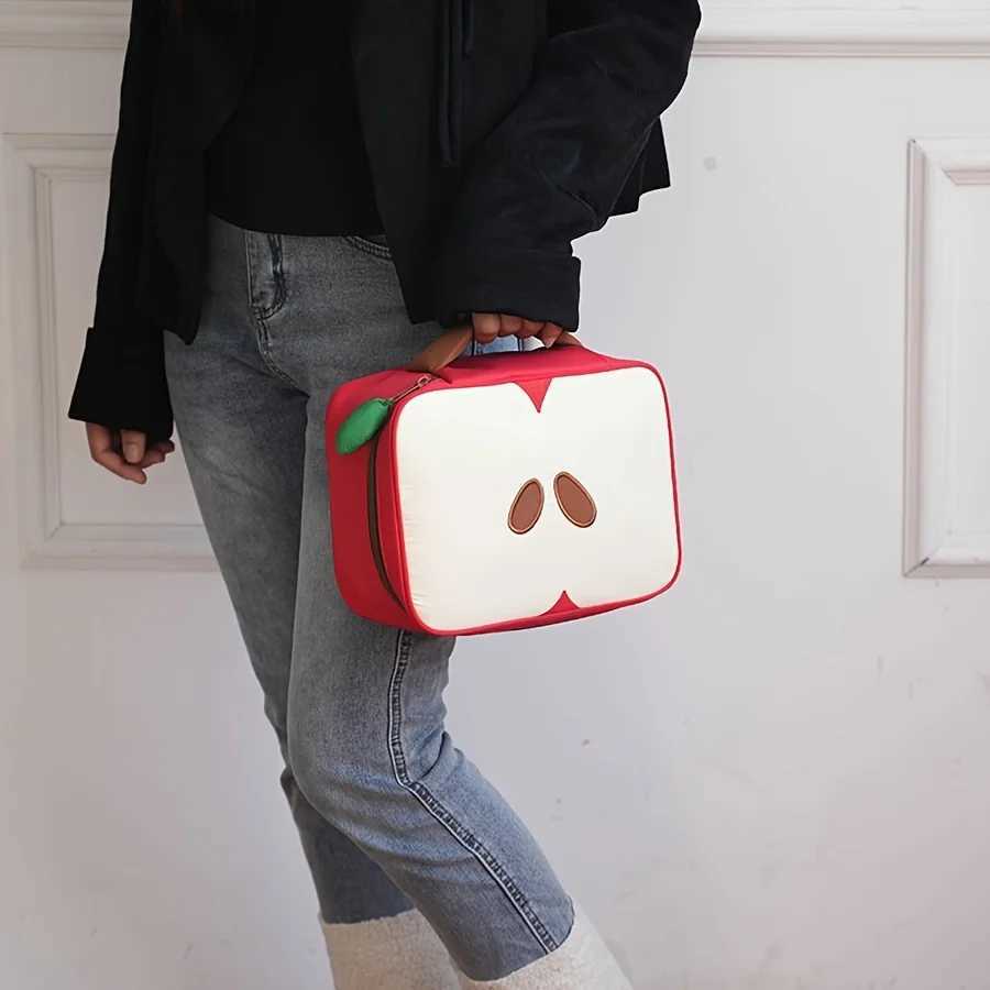 1 Piece Shaped Lunch Bag Cute Fruit Design Portable Insulated Tote Durable Structure for Kids School Picnics Daily J251115