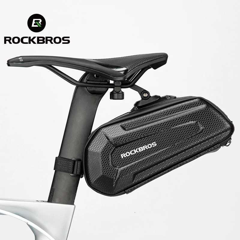 ROCKBROS17L Bicycle Bag Waterproof Rear Large Capatity Quick Release Seatpost Shockproof Double Zipper Rear Bag Accessories H251029