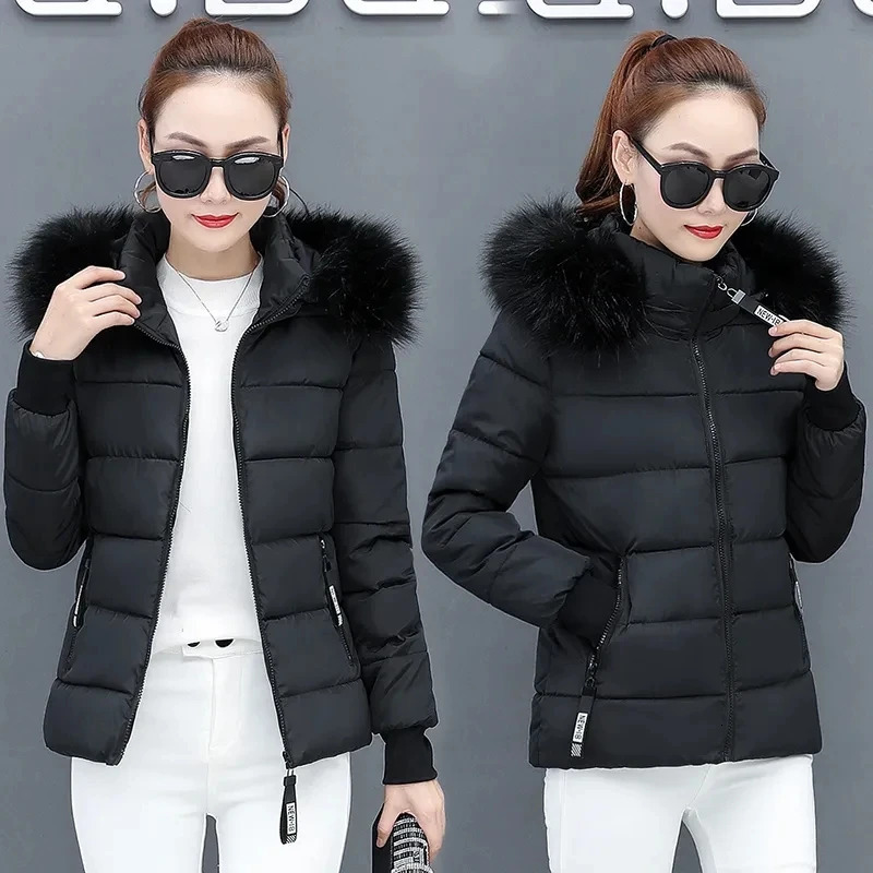 Womens Winter Parka Coat 2025 Korean Version Loose Lady Cotton Padded Outerwear Temperament Casual Ladies Down Cotton Jacket 251030