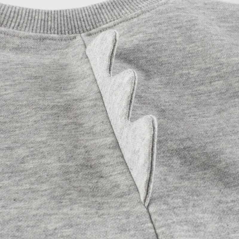 2025 Spring Winter Sweatshirts Coat Kids Boys Girls Monster Letter Print Clothes Children Fluff Sport Casual Sweater 2205T251030