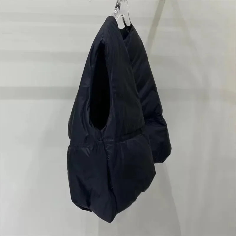 Autumn Korean Chic Down Vest Oneck Loose Solid Casual Sleeveless Parkas Allmatch Zipper Jacket Waistcoat Female 251029