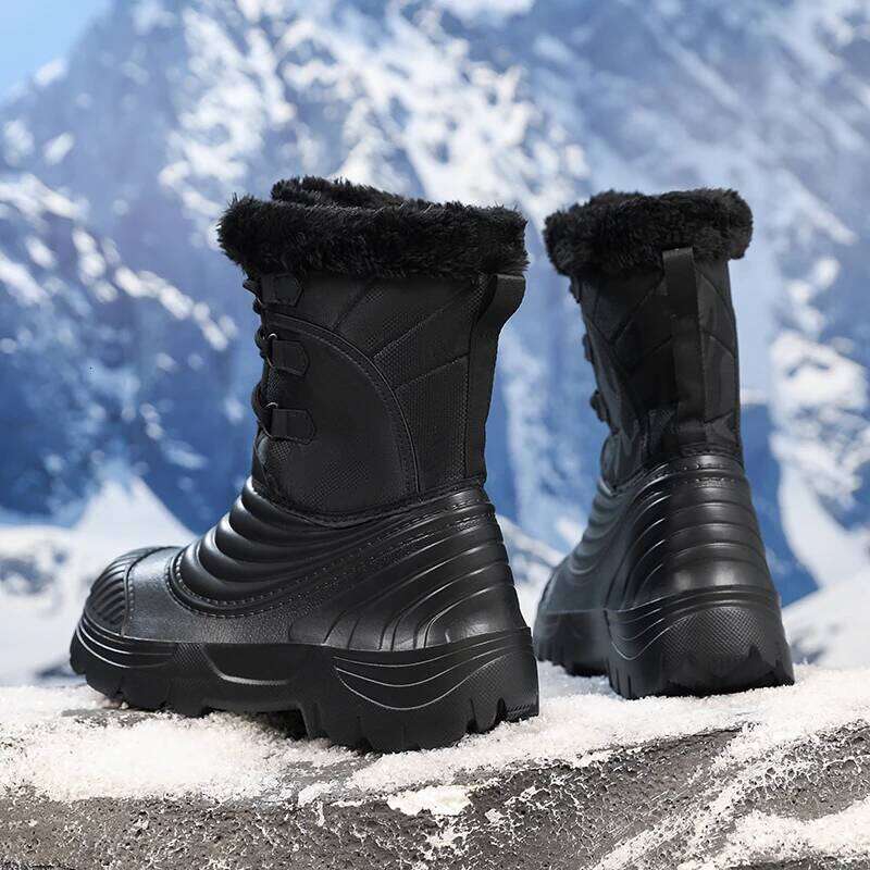 NEW Winter Mid-Calf Duck For Men Warm Snow Boots Waterproof Hunting Boot Mens Camouflage Outdoor Motorcycle Boots