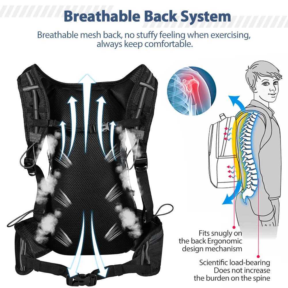 NEWBOLER Outdoor Water Repellent Sports Bag Cycling Hydration Backpack Travel Hiking Climbing MTB Road Bicycle Backpack H251029