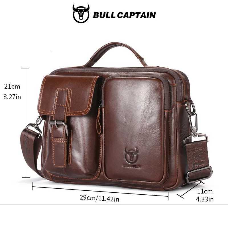 BLCAPTAIN New Genuine Leather Men Crossbody Bag M Briefcase Messenger Bag Casual Business Briefcase Style Men Shoder Bag Y251011
