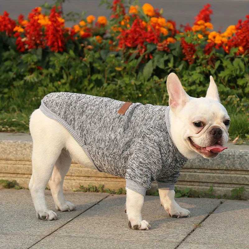Warm Winter Dog Clothes French Bulldog Sweatshirt Pet Pullover C251030