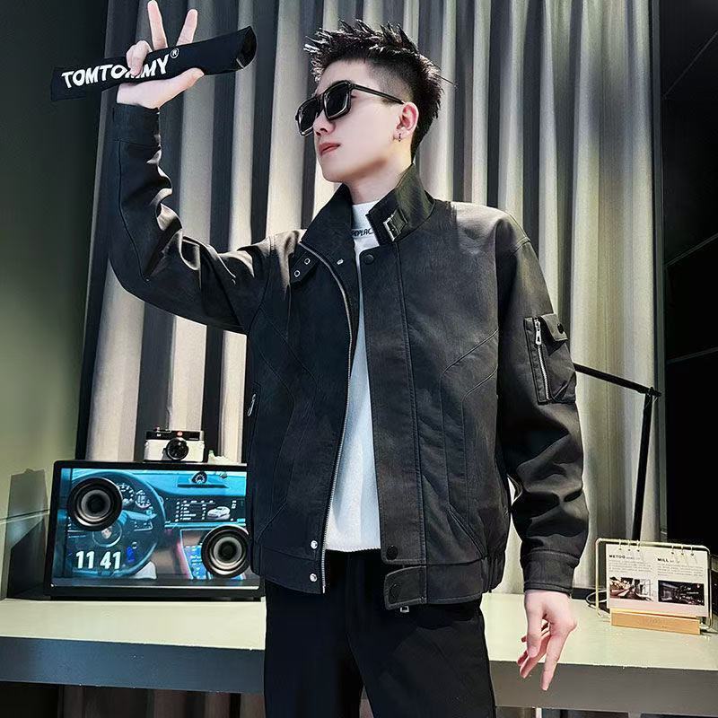 Men's Jacket Coat Spring Autumn 2025 New Men's Double Layer Designer Coat Jacket Stylish Versatile Stand Collar Jacket For Men