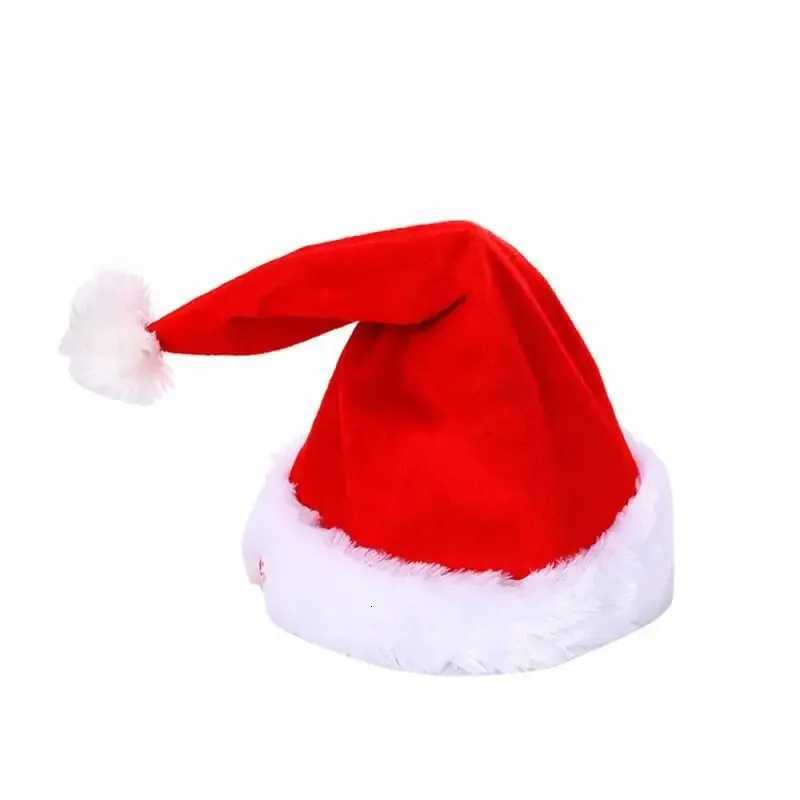 Christmas Santa Hat Singing Dancing Moving Electric Patchwork Hat Funny Toy Party Winter Warm Musical Dance Xmas Hat Gifts C251030