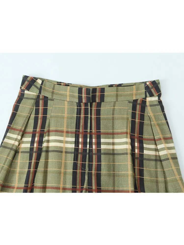 winter jacket women Chic Sense Of Design Women Long Straight Loose Pants Fashion Autumn Grid Stripe Casual Trousers