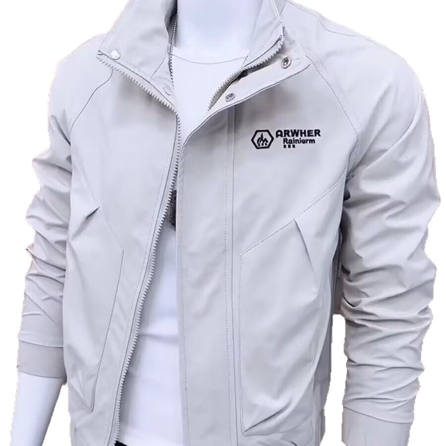 2025 Designer Coat Stand Collar Men's Spring And Autumn New Jacket Korean Style Slim Fit Trendy Jacket Workwear Top