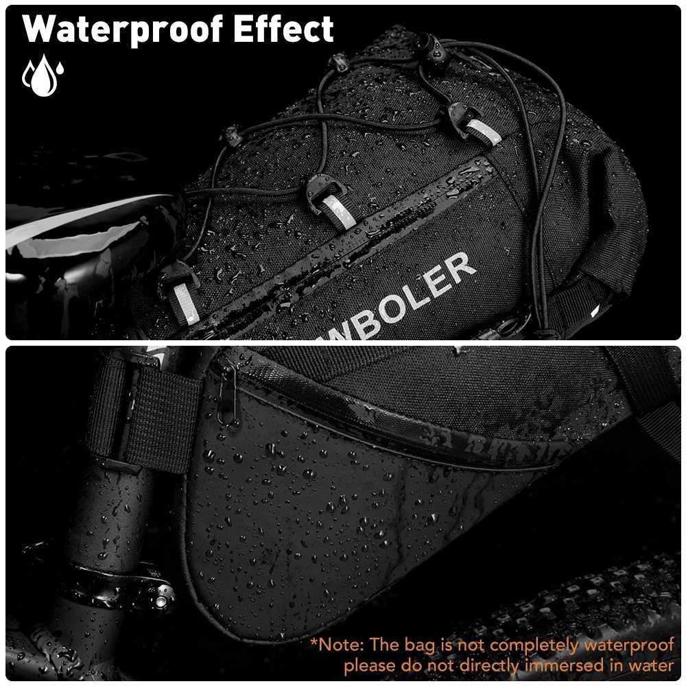NEWBOLER Bike Saddle Bag Waterproof MTB Road Bicycle 10L 13L Large Capacity Cycling Bag Foldabe Tail Rear Bag Trunk Accessories H251029