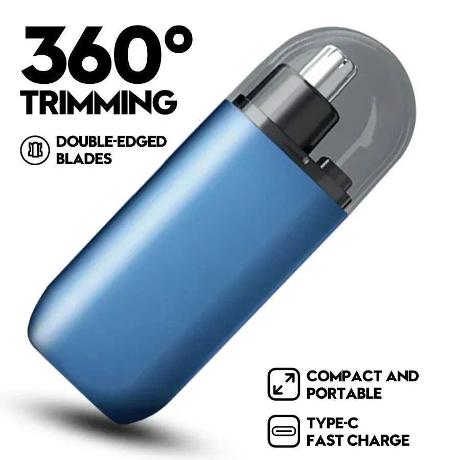 New Portable Electric Nose Hair Trimmer Mini Pocket Nose Ears Hair Eyebrow Trimmer Menswoman USB Rechargeable Painless Clipper M251030