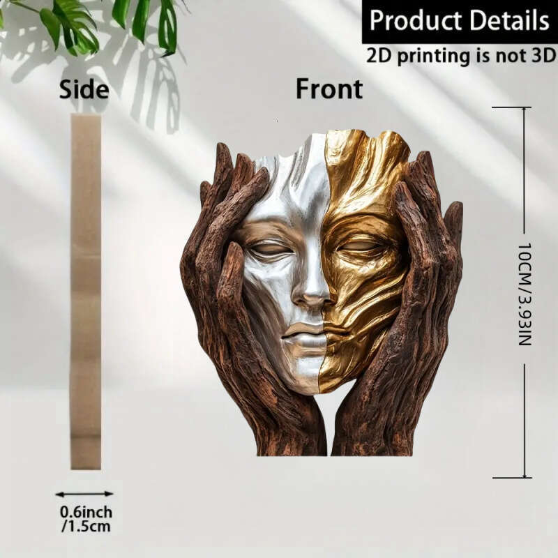 2D Flat Wooden Ornament Decoration for Desktop Entryway Home Decor 7