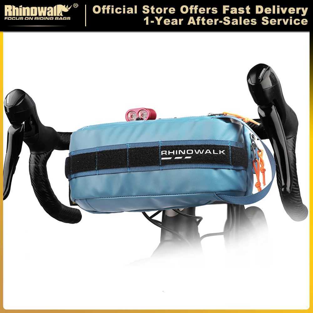 Rhinowalk Bike Handlebar Bag 24L Bicycle Bags Frame Pannier Bag Multifunction Portable Shoulder Waist Bag Bike Accessories H251029