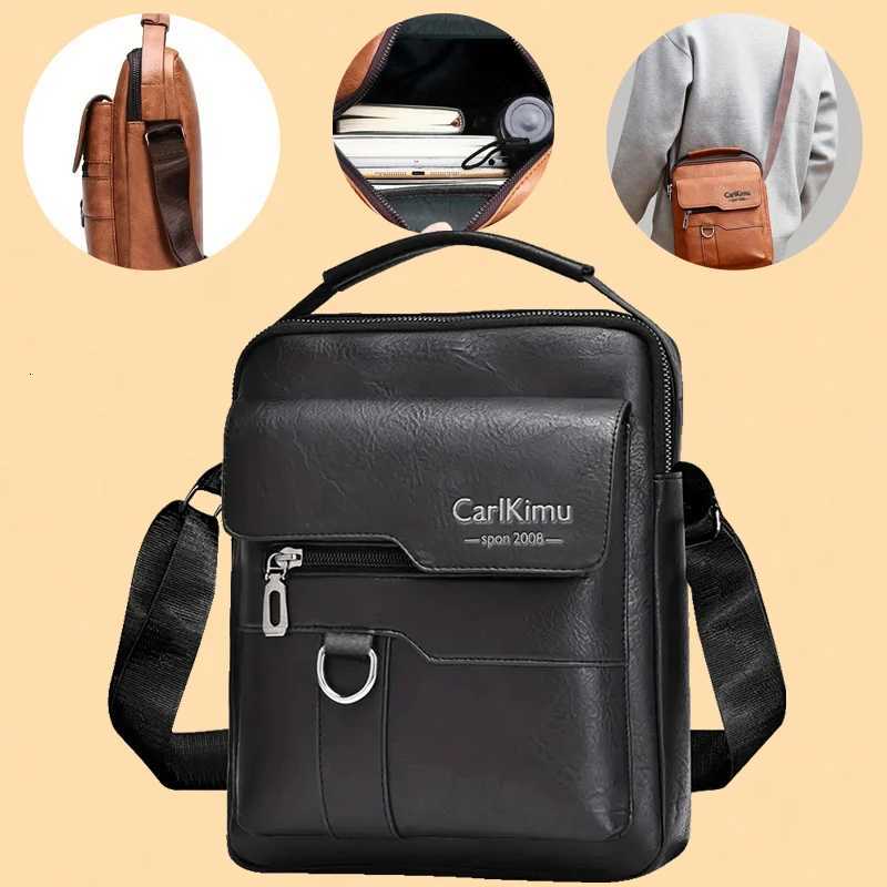 Vintage Off Messenger Structured Unisex Briefcase CrossbodyShoder Carry for Professials Y251011