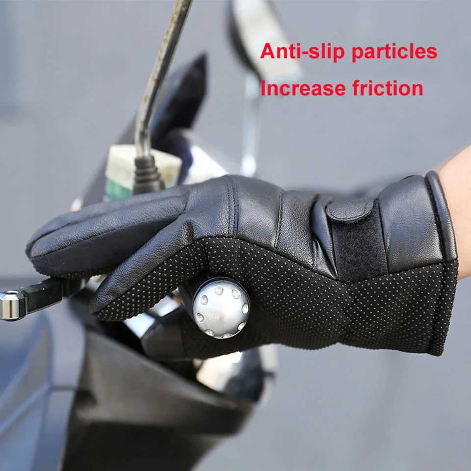 GTUBIKE Winter Electric Heated Gloves for Outdoor Cycling Waterproof Non Slip Thickened Female Couple Touch Screen Lamb Fleece J251029