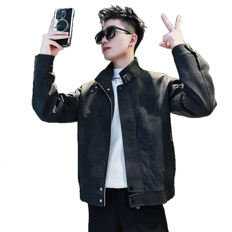 Men's Jacket Coat Spring Autumn 2025 New Men's Double Layer Designer Coat Jacket Stylish Versatile Stand Collar Jacket For Men