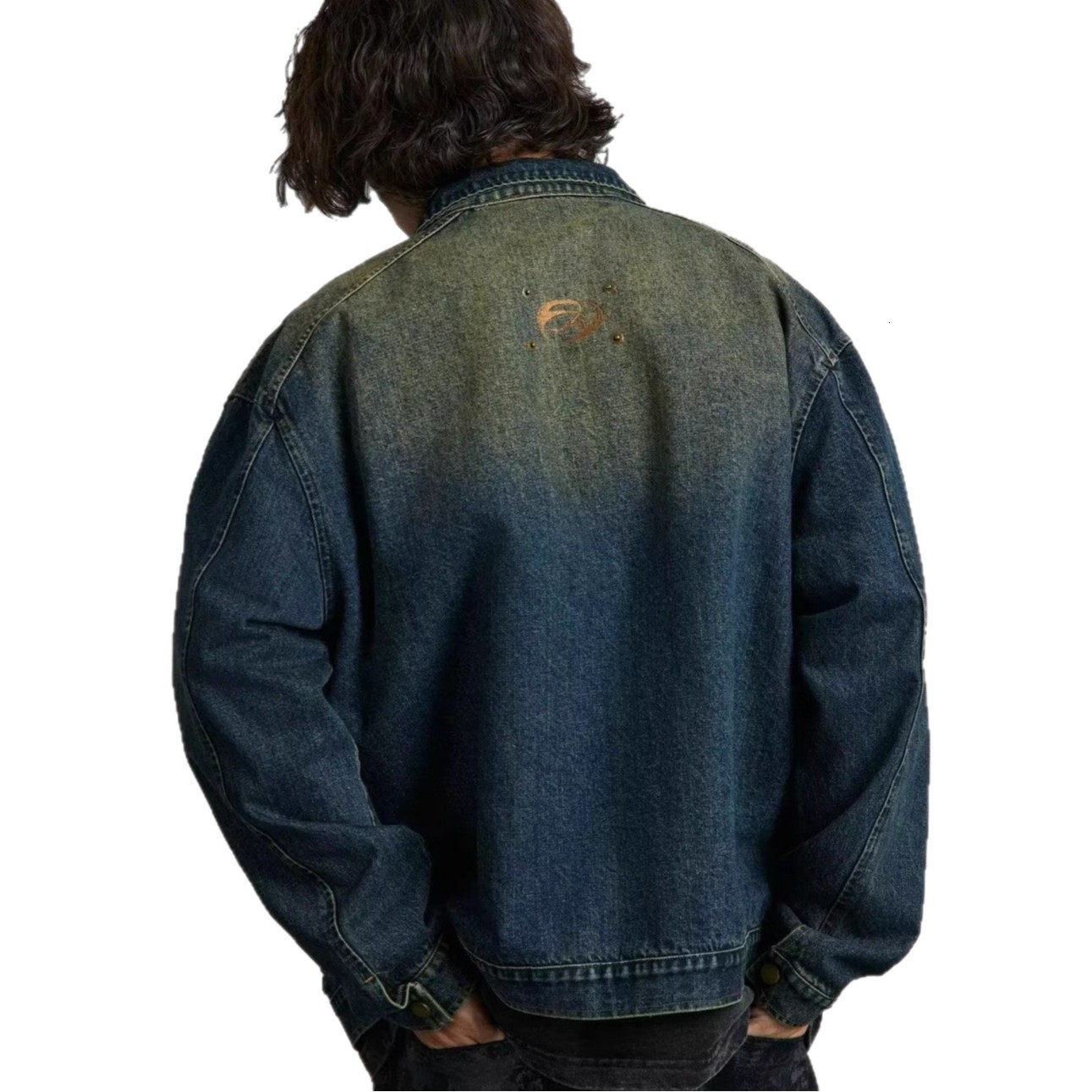 American Street Style Zipper Denim Jacket For Men And Women Design Sense Hip-hop Trendy Designer Jacket Loose Jacket