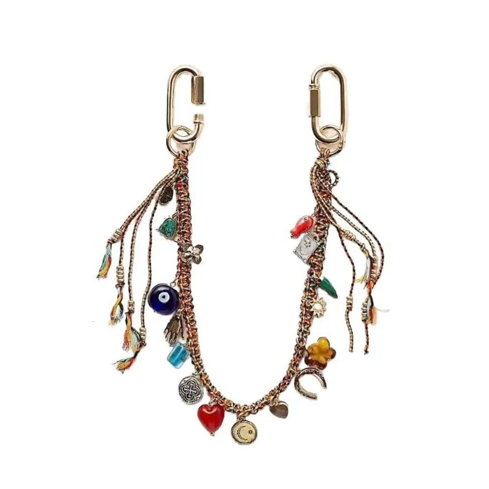 Stylish Lanyard Letter Beaded Keychain Star Charm Turkish Pendant Aesthetic Beaded Tassel Key Chain Earphone Case 251021
