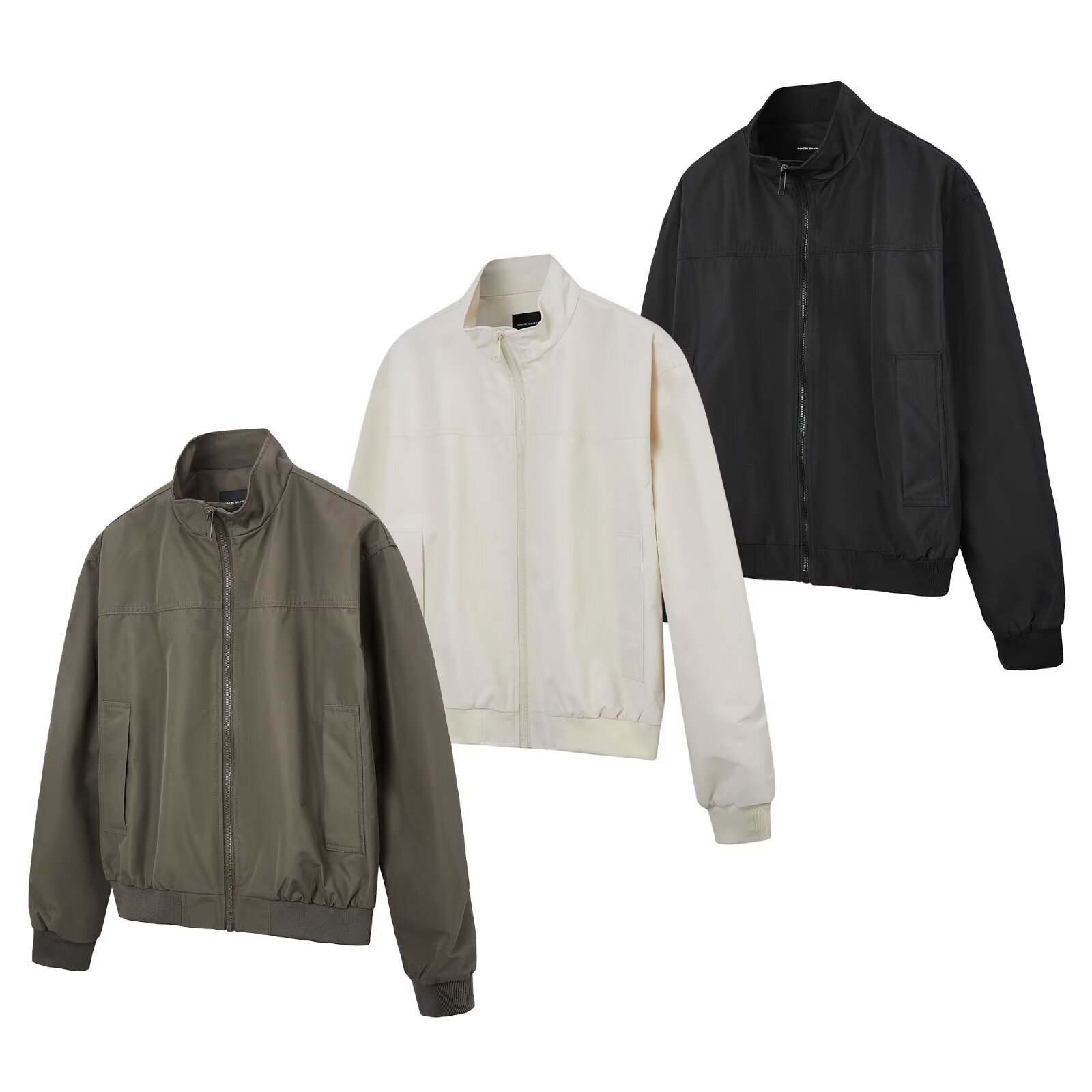 Three-proof Oversized Short Bomber Jacket For Men And Women Spring And Autumn Deconstructed Loose Fit Versatile Workwear Couple's Designer Jacket