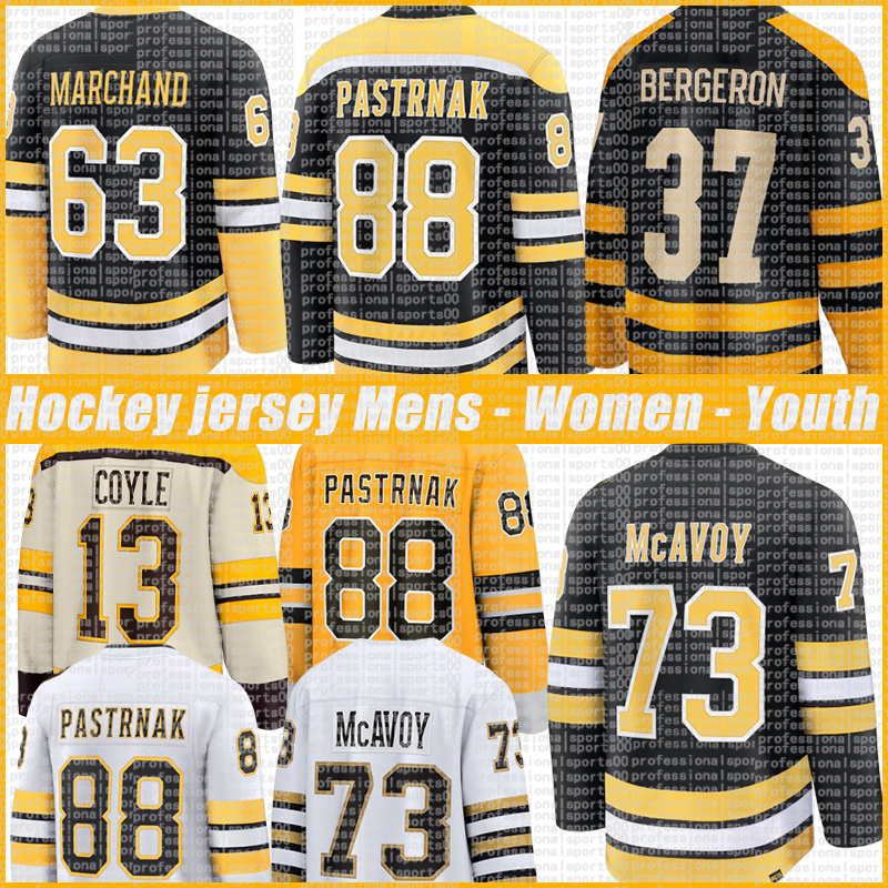 88 David Pastrnak bostoncity hockey jersey bruinsS jersey Brad Marchand Hampus Lindholm Jeremy Swayman Charlie Coyle Charlie McAvoy jersey