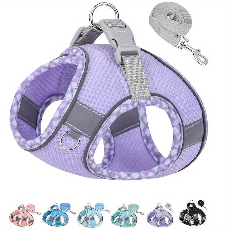 Pet Dog Harness and Leash Set for Small Medium Dogs Outdoor Walking Reflective Cat Vest Harness Chihuahua Yorkie Pet Supplies J251129