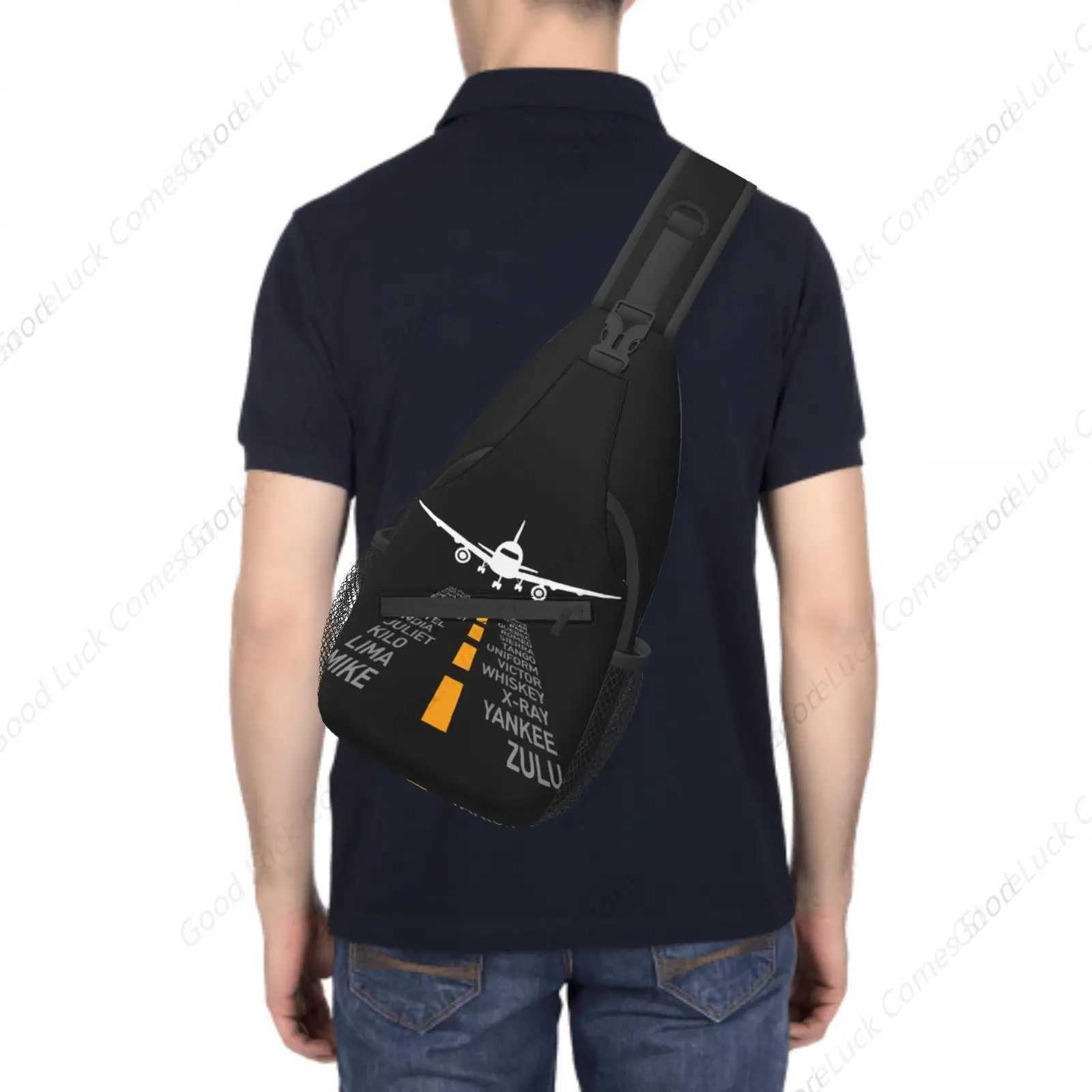 Runway Plane Bag Crossbody Bags Trendy Sling Backpack Chest Shoulder Bag Gym Cycling Travel Hiking H251029