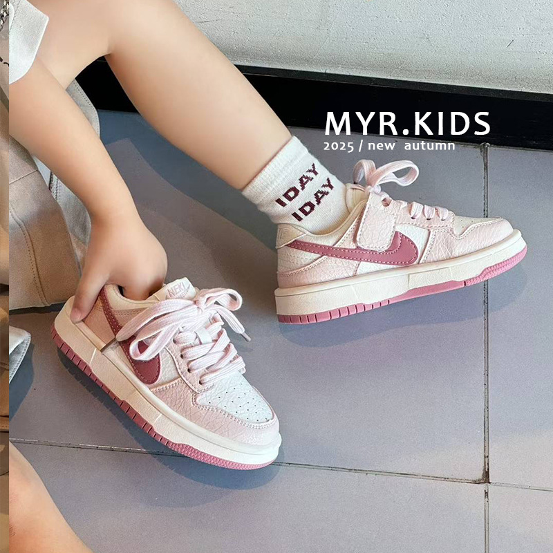 Girls' board shoes autumn new children's Korean casual shoes2025