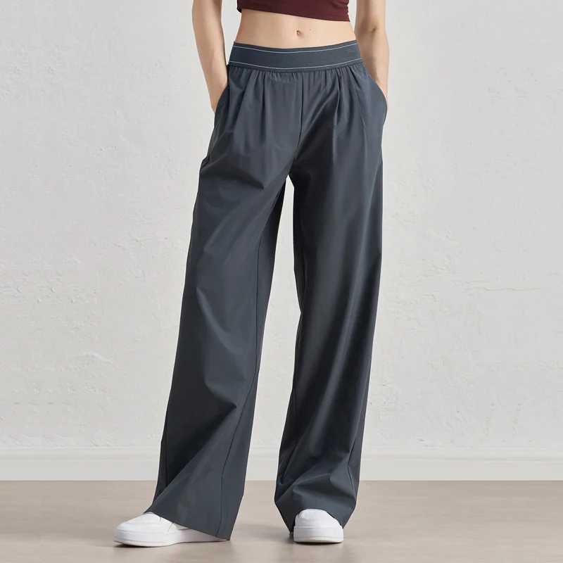 VITALINOVO Lightweight Wide Leg Trousers Yoga Pants for Women 30 High Waisted Loose Casual Lounge Travel Work Sweatpants Women J251030