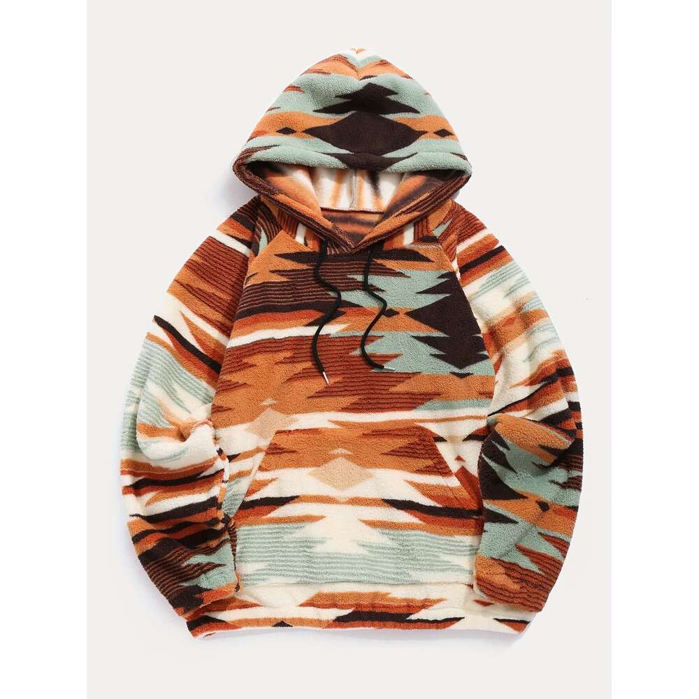 Women S Aztec Ethnic Print Ultra Fine Microfiber Hooded Fashion Sweatshirt