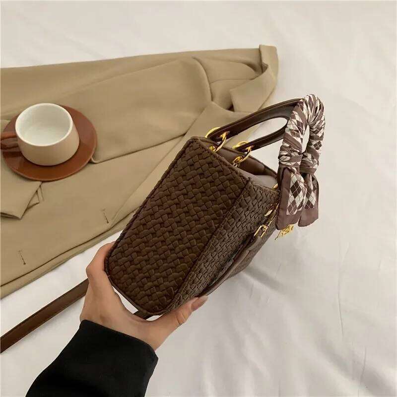 Designer Bags Paris Fashion Crossbody Bag - Elegant Vintage Leather Messenger Purse, Minimalist Casual Large Capacity Shopper Tote Hot Selling