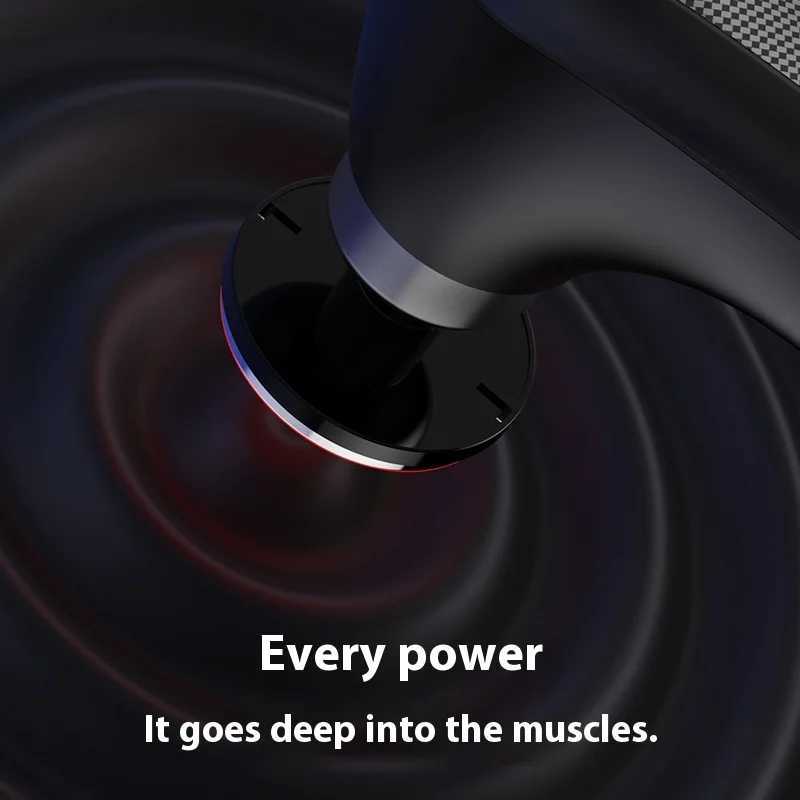 Fascia Massage Gun Shoulder Massager Electric Muscle Massage Machine High Frequency Back Waist Body Massage with Extended Handle J251030