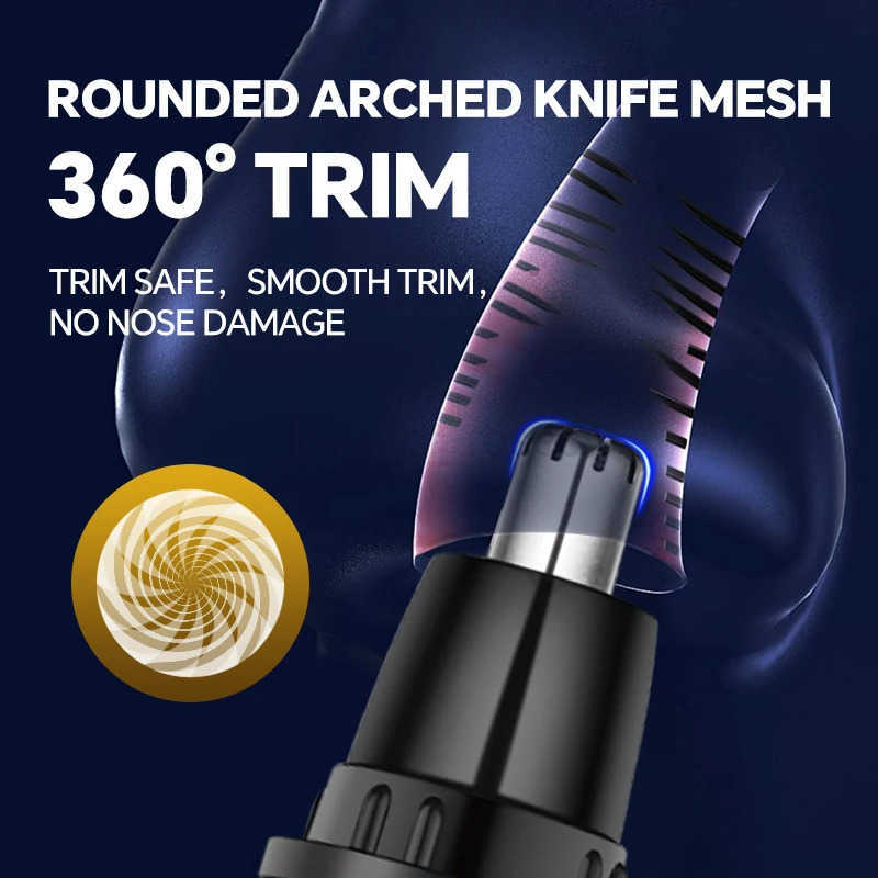 4in1 professional beauty kit USB rechargeable nose and ear clipper beard and eyebrow shaver Z251030