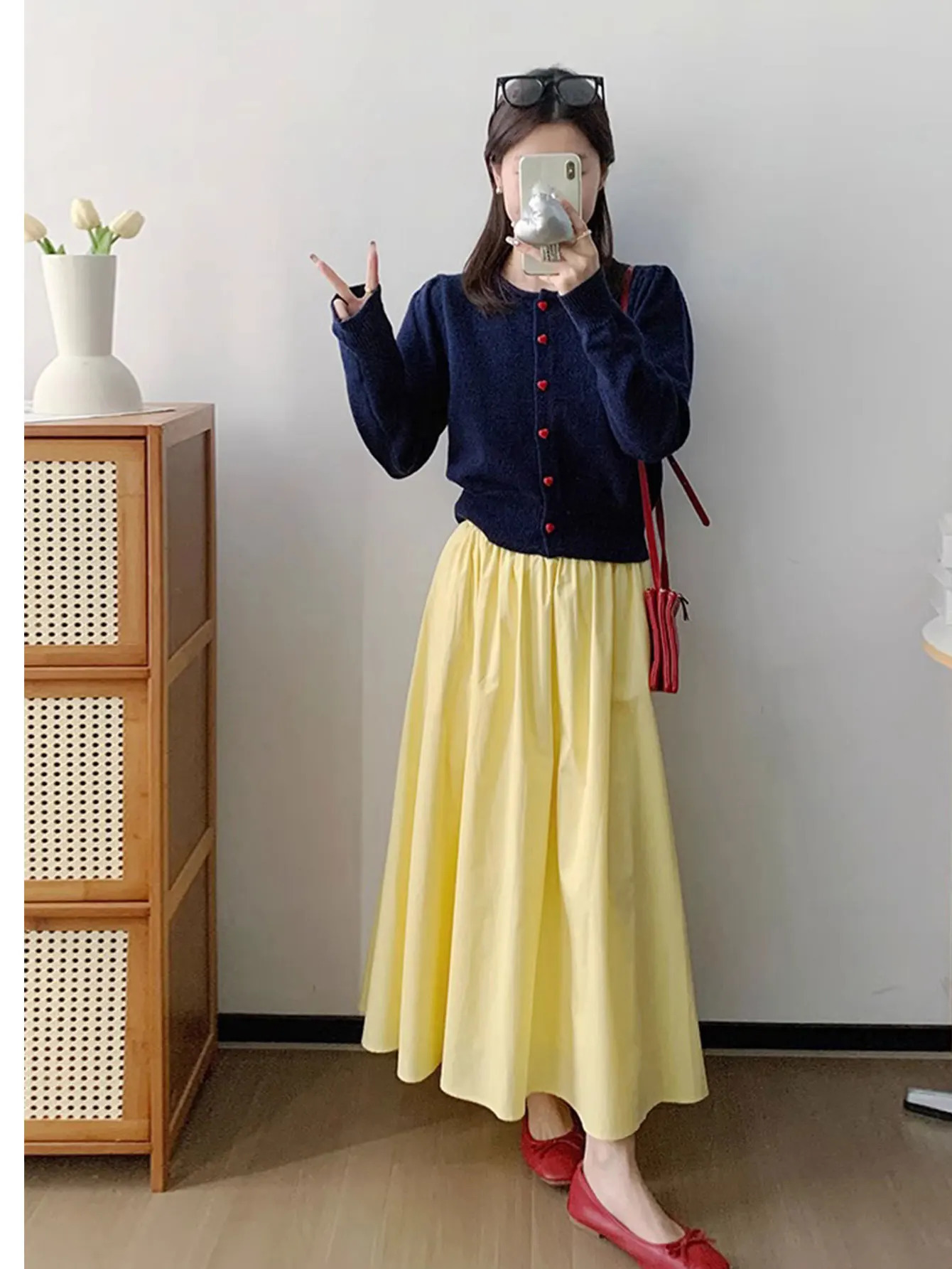 Elastic waist slim pants skirt summer and autumn leisure loose long skirt womens clothing 251028
