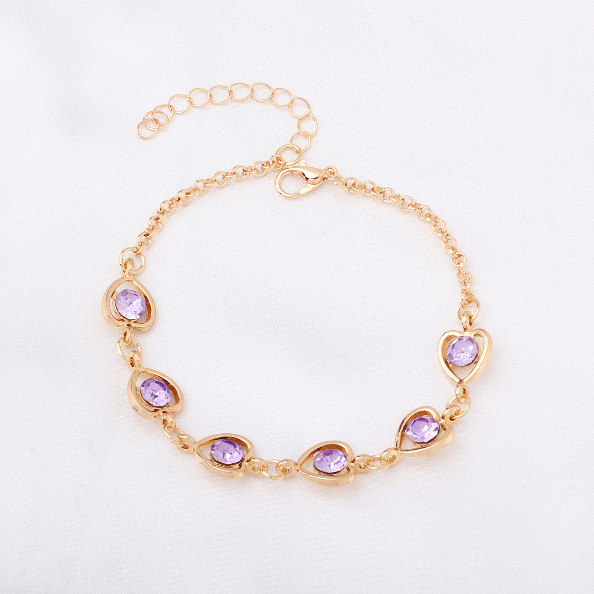 Bracelet for women Luxurious diamond studded colored zircon bracelet fashionable niche high-end feel bracelet Christmas gift free shipping Designer br