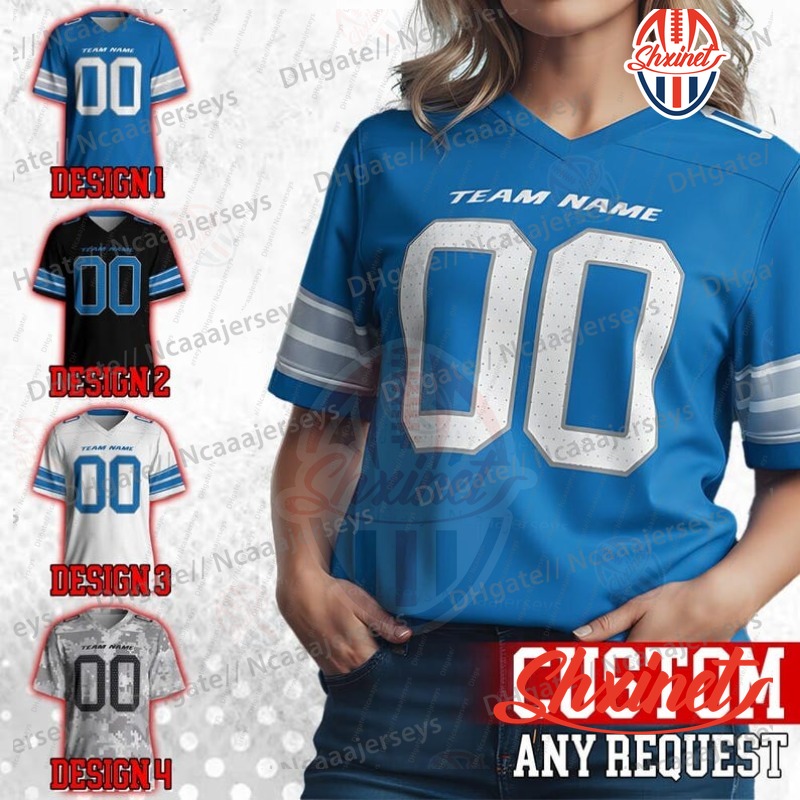 Football Barry Sanders Jared Goff Jersey Jahmyr Gibbs Amon-Ra St. Brown Jerseys Tyleik Williams Aidans Hutchinsons Sam LaPorta David Montgomery Jake Bates Reynolds