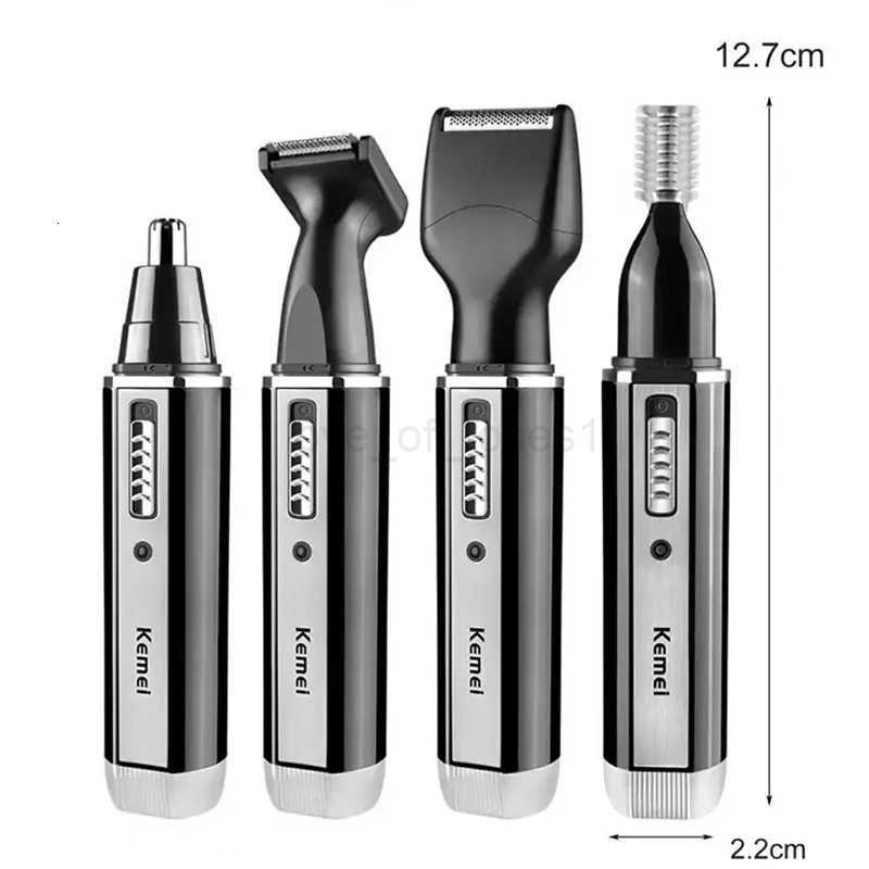 Kemei 4 In 1 Professional Electric Rechargeable Nose And Ear Hair Trimmer Shaver Personal Care Tools For Men KM6630 Z251030