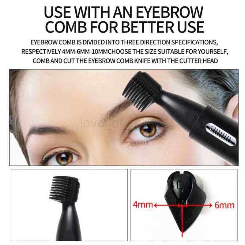 Electric Nose Ear Hair Trimmer for Men Painless Rechargeable Eyebrows Beard 4 in 1 Hair Clipper Shaver Z251030