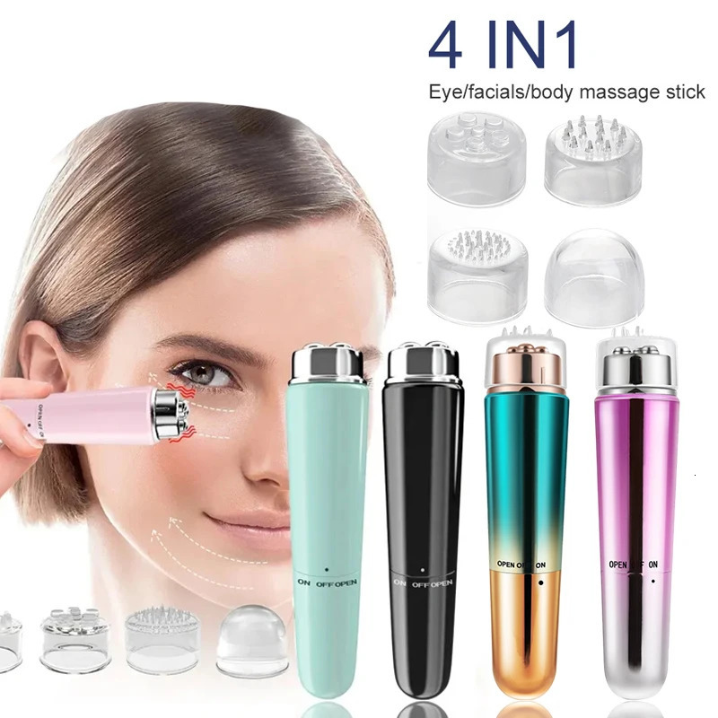 Electric Facial 4 In 1 Massager Micro Vibration Eye Beauty Instrument For Relax Eye Dark Circles Eye Bags Wrinkles Puffiness 251027