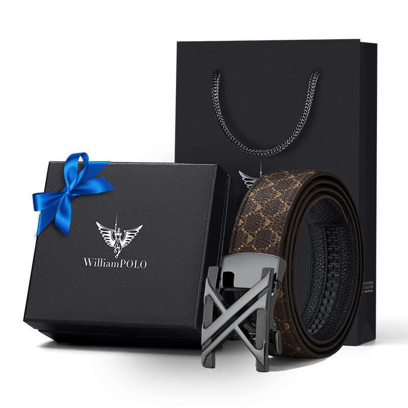 High-end Alloy Surface PVC Leather Business Versatile Men's Belt New Model