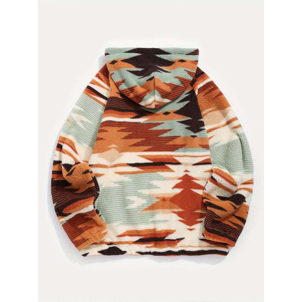 Women S Aztec Ethnic Print Ultra Fine Microfiber Hooded Fashion Sweatshirt