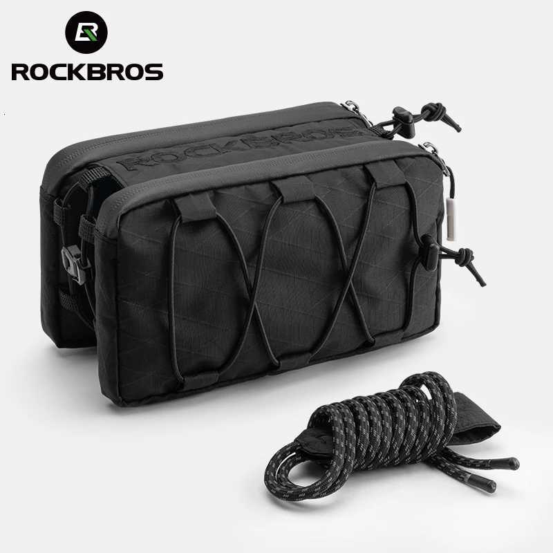 ROCKBROS Bike Bag Top Tube Bag Floating Installation Method Cycling Saddlebags Bicycle Pannier Bag Large Capacity Equipment H251029