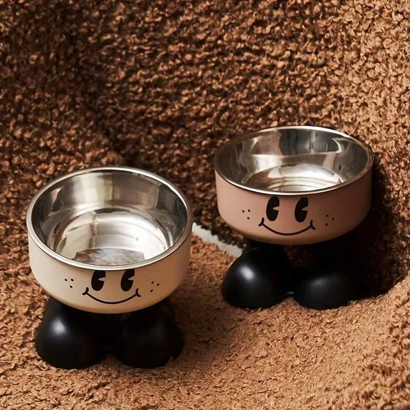 Elevated Dog Cat Bowl Stainless steel Food Water Bowls Raised No Spill Pet Feeder bowl for Puppy Small Medium Large Dogs Cats J251113
