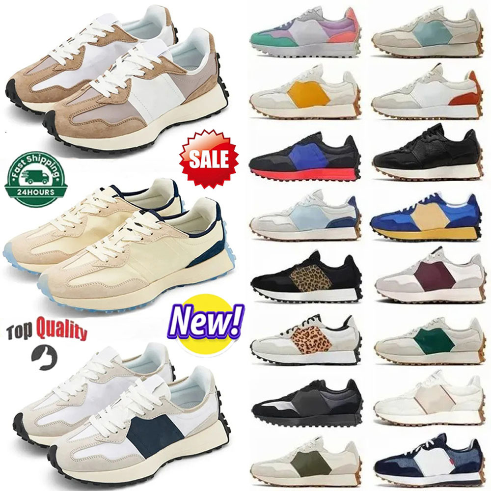 New Running Shoes For Mens Womens Designer Athletic Trainers Leopard Sea Salt Suede Oxford Beige Black White Grey Outdoors Sports Gym Sneakers 35-45