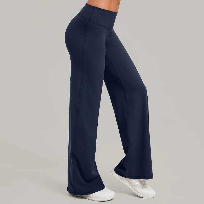 Hearuisavy Women StraightLeg Sports Pants Gym Clothing Naked Feeling Compression Wide Leg Yoga Leggings Pilates Fitness Tights J251030