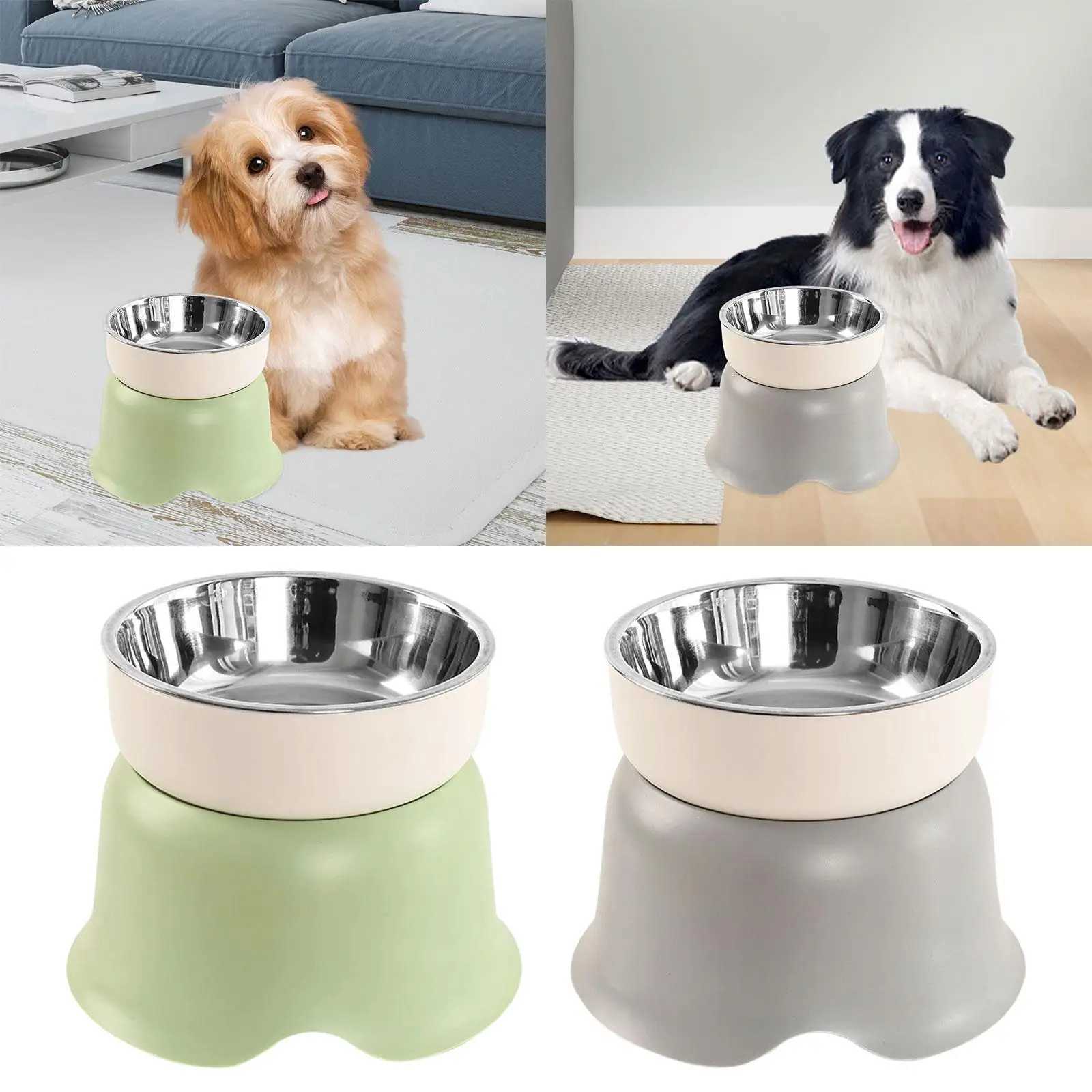 Elevated Cat Food Bowl Dog Bowl Detachable Stainless Steel Bowl Sturdy J251113